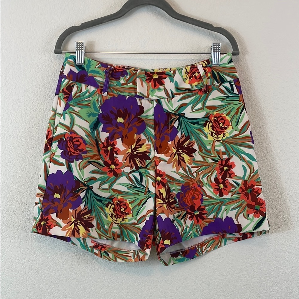 Gibson Latimer Purple/Orange Floral Shorts 4
